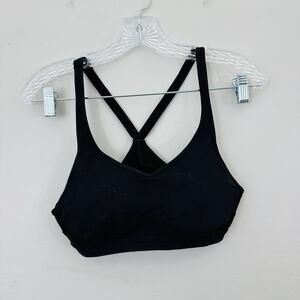 Lucy Black Racerback Sports Bra Women’s Size S